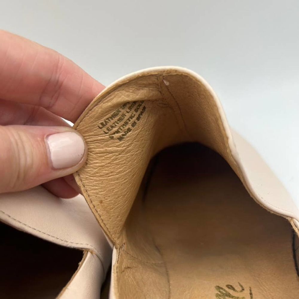 L'intervalle 37 Us Size 6.5 / 7 Slip-On Tan Blush Pink Boots 2 1/4" Heel Booties — image 4 of 8